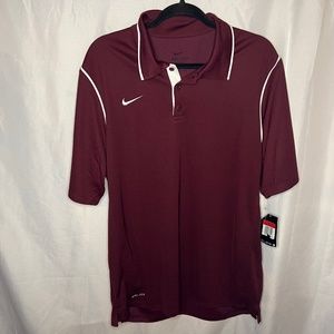 Brand New Nike large maroon polo